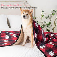 Waterproof Dog Blankets for Large Dogs 50"x60" Dark Grey – Essentials for Dogs - Paw Red / 50"x60" - image 3