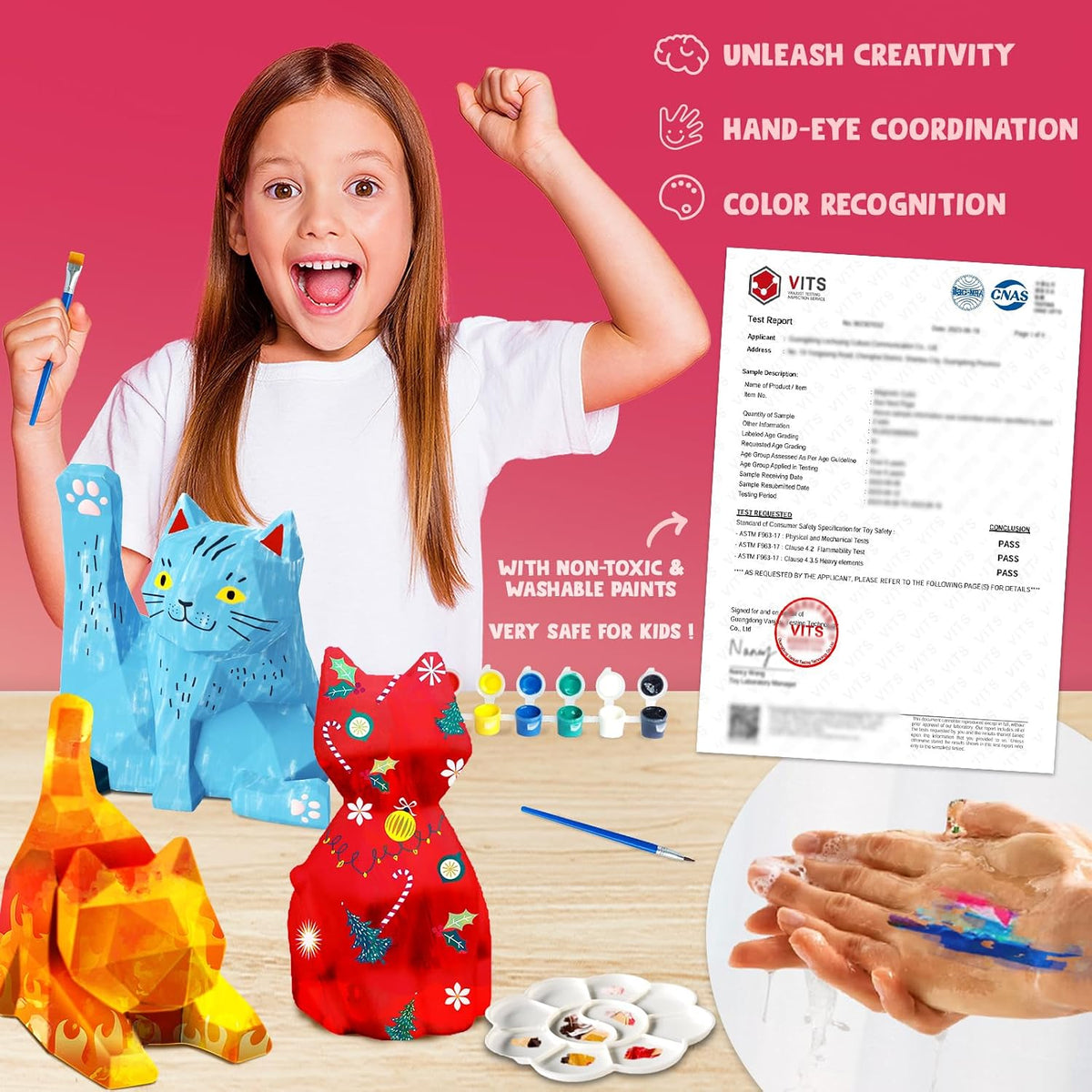 Goodyking Paint Your Own Cat Lamp Kit - Cat 3pcs - image 3