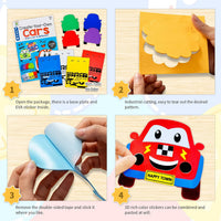 VKPI 4 Butterflies Foam Art Crafts Gift Kit - Cars - image 2