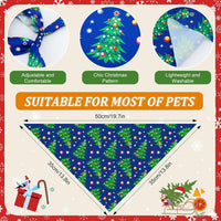 Abbylike 100 Pcs Fall Thanksgiving Dog Bandanas Bulk - Christmas / 31.5 x 21.7 x 21.7 Inch - image 3