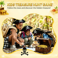 Geodurn 100 plastic pirate gold coins with embossed pirate design - view 12