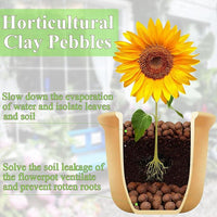 2 lbs Clay Pebbles for Plants, 8-12 mm Leca Clay Balls for Indoor Plants, Orchid Potting Mixes, Hydroponic Growing, Aquaponics, Potted Top Dressing and Drainage