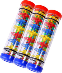 TDOCK 2 Pack Rainmaker Rain Stick Musical Instrument for Babies - Medium (Pack of 3)