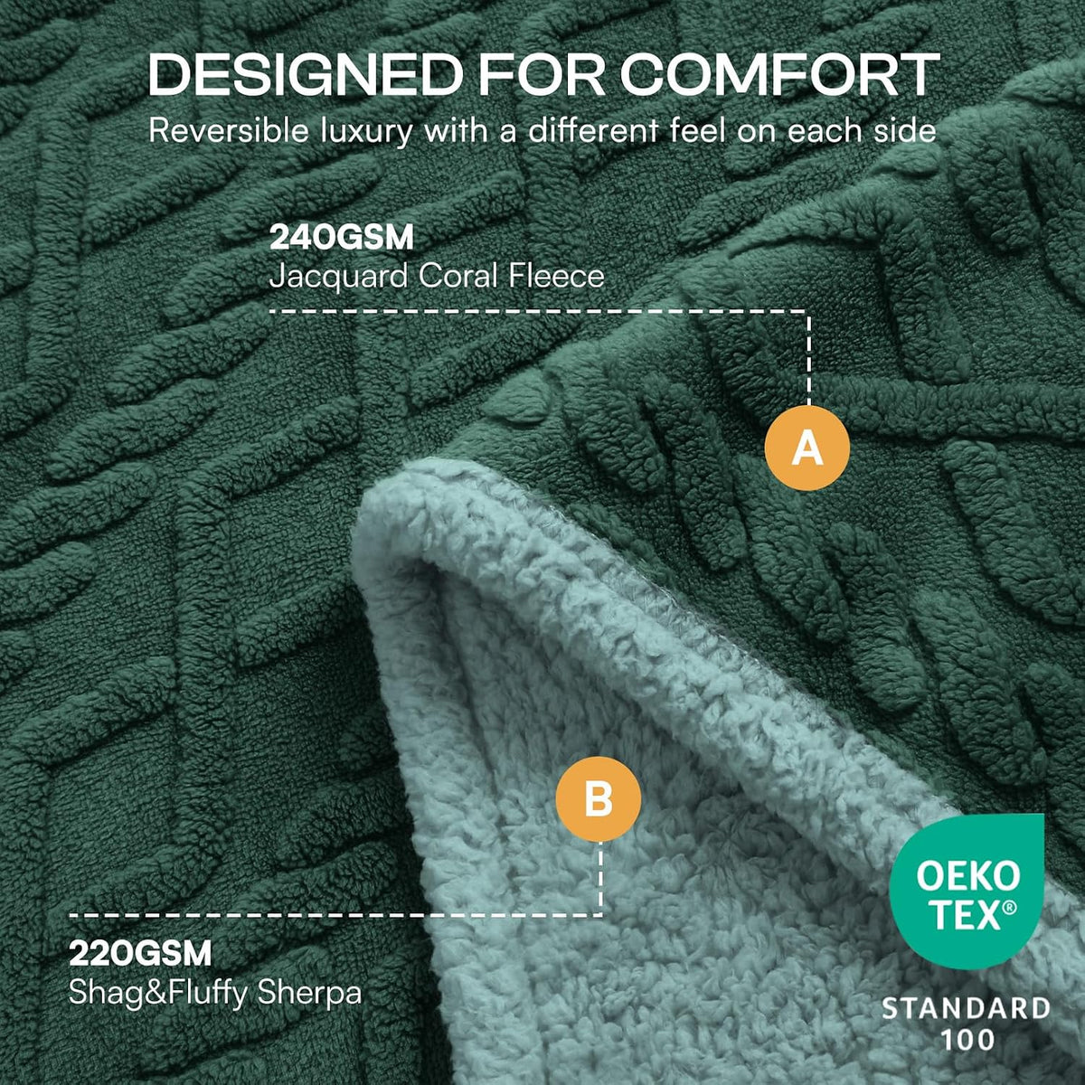 Luciphia Waterproof Dog Blanket - Dark Green / XL (85" x57") - image 2