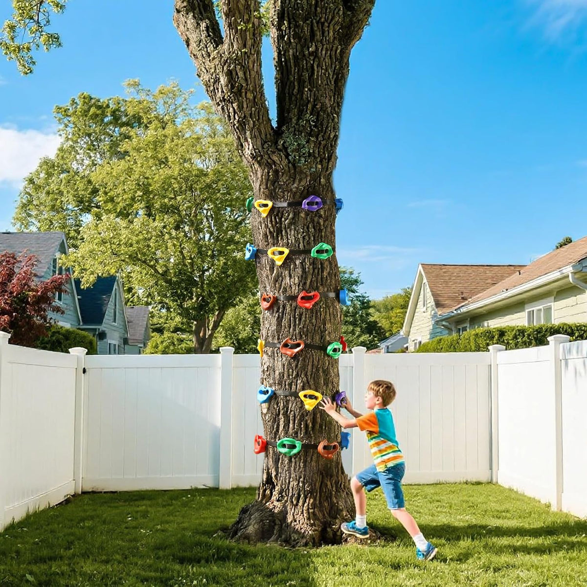 SEKKVY 18PCS Ninja Tree Climbing Kit - 15 Tree Holds - image 4