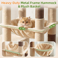Globlazer F70 Pro Heavy Duty Cat Tree Tower for Indoor Cats Large - Beige / L - image 4