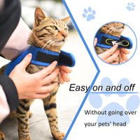 Cat Harness and Leash Set for Walking Escape Proof - Blue / L 8-12 lbs - image 2