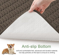 Washable Pee Pads for Dogs, 2 Pack Reusable Puppy Pads Dog Pads, Non-Slip Dog Pee Pads, Leakproof Pet Pee Pads Wee Wee Pads for Dogs. (Coffee, 34"x36"(Pack of 2))