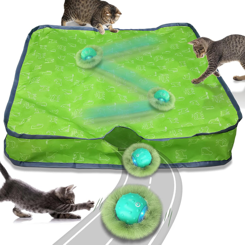 Waaiio Interactive Cat Toys for Indoor Cats - green