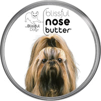 The Blissful Dog Shih Tzu Nose Butter for Dry, Cracked Skin, Lick-Safe Dog Nose Balm with Moisturizing Shea Butter, Almond, Olive, and Essential Oils, Pet Supplies, Uncented, 4 oz.
