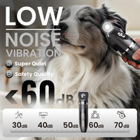 Coldspot cordless 3-speed dog clippers with ceramic blades for dogs and cats with thick coats - view 4