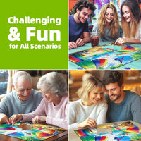 Halloween Puzzle 500 Piece with Lettered for Adults Gift - 1000piece - Beachside Umbrellas - 27.5x19.7" / Retired Models - image 3