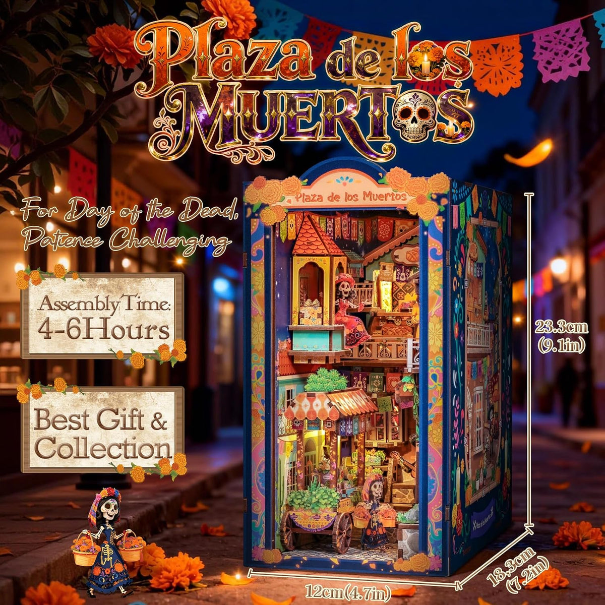 Cutefun Book Nook Kit for Adults - Plaza De Los Muertos - image 2