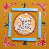 Mahjong Mat with 3 Dice & Carrying Bag - Yellow - image 4
