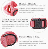 Tactical Dog Collar, Adjustable Military Training Nylon Pet Collar, Black L – Essentials for Dogs - Light Pink / XXLarge :Width 1.5",Neck 24-29" - image 2