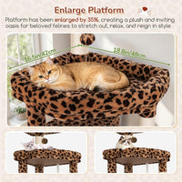 Globlazer 65in Sturdy Cat Tree Tower for Indoor Large Cats, S65 - 65inch / Leopard Print - image 2