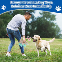 loncoldy Plush Chew Toys for Large Dogs - lake blue - image 3