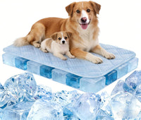 Cooling Mat for Dogs, 35"x23" Thick & Double-Sided Dog Cooling Mat, Self-Cooling Dog Bed - XL - 44 x 32 Inch