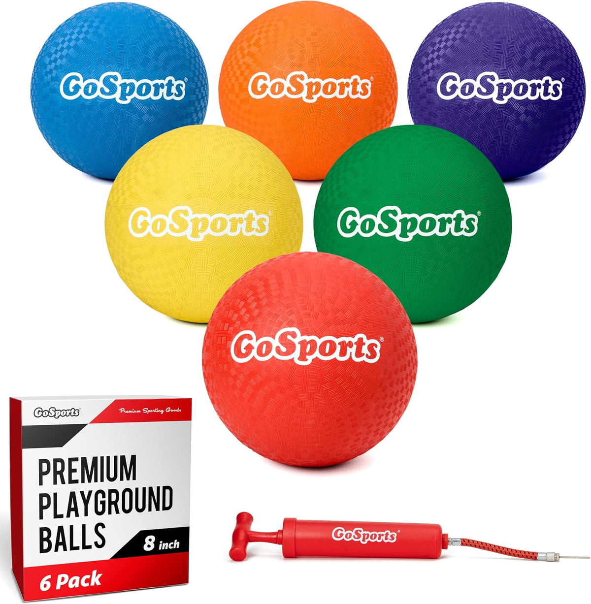 GoSports Playground Balls, Choose 8.5” or 10” Sizes