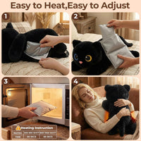 Mewaii Weighted Stuffed Animals Black Cat Plush - Black / 23 Inch - image 4