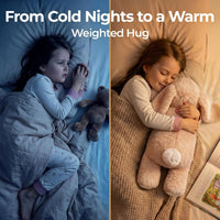 Mewaii Weighted Stuffed Animals Cow Plush, Heatable Coolable - Cream White - image 3