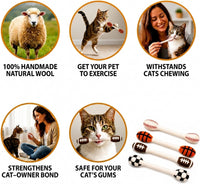 Glaciart One XXL Swabs Cat Toys with Catnip, 2 Pk - Sport Ball Swabs / Regular - image 3
