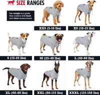 Tuff Pupper Dog Hoodie, Premium Quality Insulated Fabric - Heather Grey / Small (15-25 lbs) - image 2