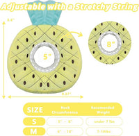 Soft Cat Cone Collar, Cute Cat Recovery Collar Suitable for Small, Medium, Large Cats,Elizabethan Neck Collar for Cats After Surgery (Pineapple, Small)