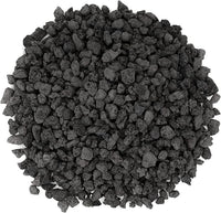 Mr. Fireglass 10 Pounds Black Natural Lava Rock for Indoor Outdoor Gas Fire Pits Fireplaces & Barbecue Grills | Volcanic Lava Stones for Decorating Garden Landscaping, Potted Plants, 0.3"-0.6"