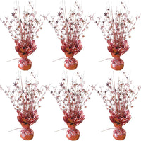 FUBININA Birthday Party Centerpieces Table Decorations Metallic Foil - Rose Gold