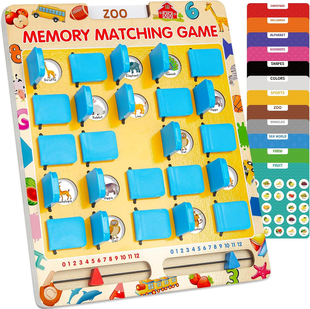 Memory Matching Game for Kids - Blue