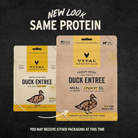 Vital Essentials Freeze-Dried Raw Duck Meal or Mixer Dog Food Crunchy Mini Nibs, 5.5 oz