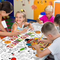 Halloween Activity Poster, Halloween Tablecloth for Kids - Thanksgiving - image 4