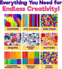 Blue Squid 1750+pcs Craft Kits for Kids - Craft Bag - image 2