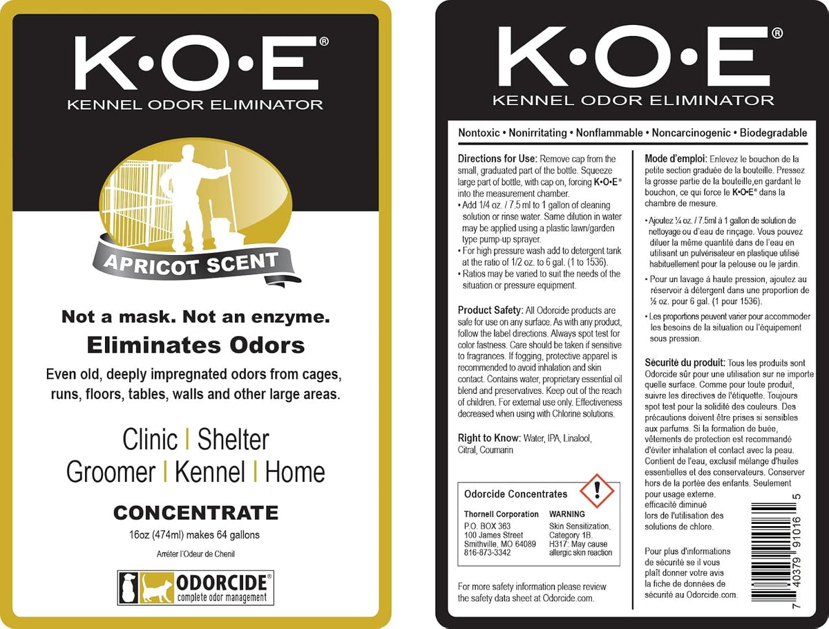 Odorcide KOE Fresh Scent Concentrate - Apricot / 16 Fl Oz (Pack of 1) - image 4