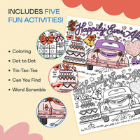 Tiny Expressions Thanksgiving coloring placemats set of 12 with turkey and activity games - view 10