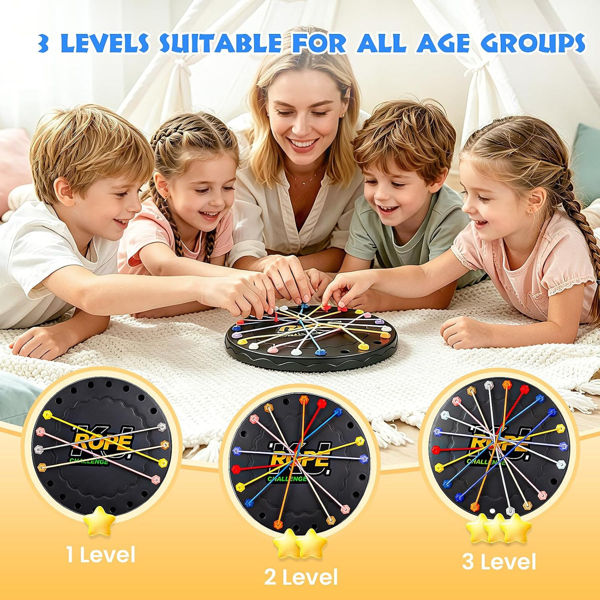 Lartoys Rope Untangling Puzzle Game - Large(8.8 in) - image 2