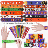 Max Fun 48pcs Halloween Slap Bracelets Party Favors Toys for Kids - Halloween - image 3