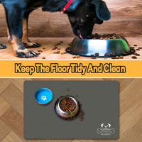 18"×30" Dog Food Mat-Absorbent Dog Mat for Food and Water - Dark Gray-GT / 18"L x 30"W - image 3
