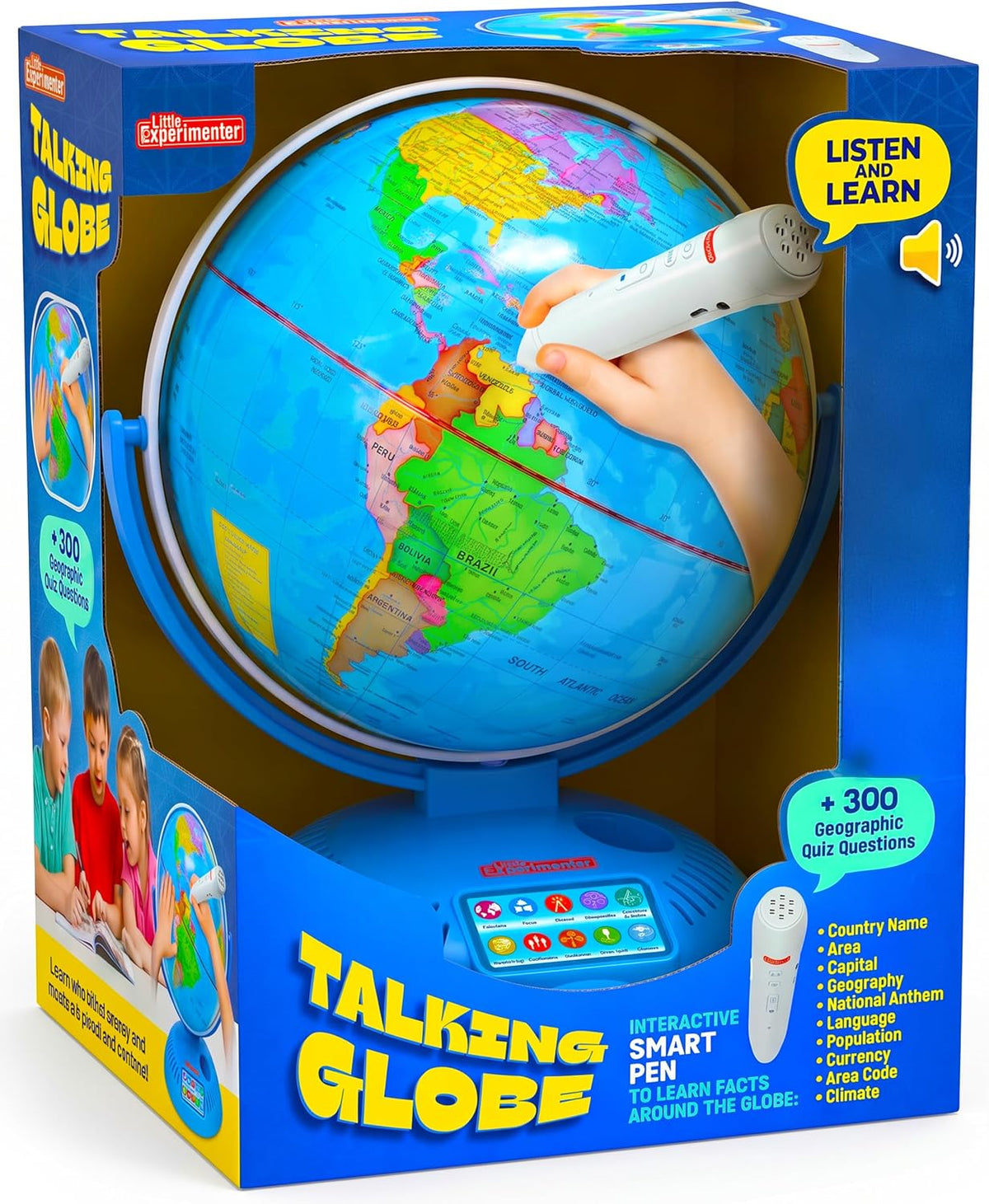 Little Experimenter Interactive 9" Talking Globe, Smart Pen