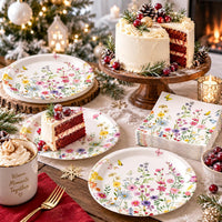 40 Pcs Basketball Plates and Napkins Set - Wildflower - image 3