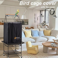 Bird Cage Cover Black Good Night Blackout Birdcage Cover – Essentials for Birds - 68 inch - image 4