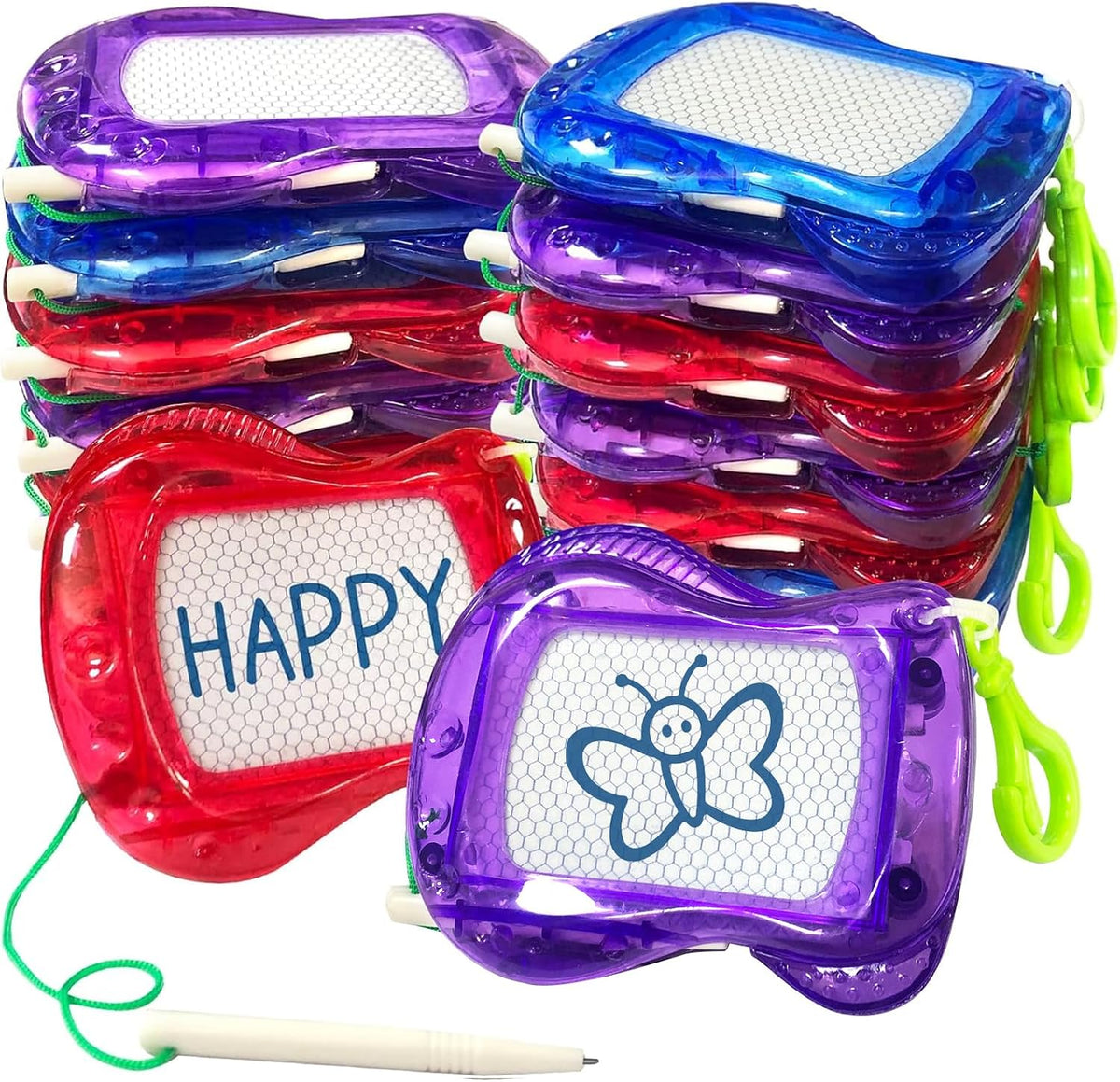 15 Pack Magnetic Drawing Board for Kids - Keychain Mini Drawing boards / 36