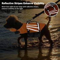 Dog Life Jacket, Cute Wings Adjustable Dog Life Vest with Chin Float and Handle for Swimming - Orange / Xl (Chest Girth 27.6"-37.4") - image 4