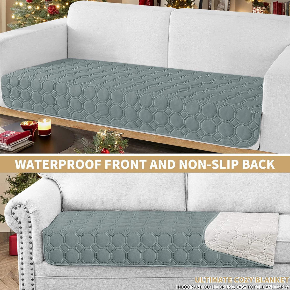 ZNSAYOTX Ultimate Cozy Blankets 100% Waterproof Sofa Mat Blanket - Dark Grey / 30x53 Inch - image 2