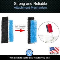 Magnetic Glass Cleaner BoroBuddy | Glass Pieces, Bottles, Vases | Compact Design for Tighter Spaces & Smaller Glass Pieces | Double Sided | Red