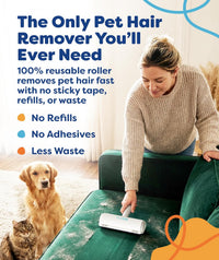 Triton Pet Hair Removal Tool w/Fur Trapping Compartment - Gray/White / Large - image 3