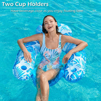 Jasonwell Pool Float with Canopy - blue / X-Large - image 4