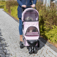 Trixie Foldable Pet Stroller for Cats and Dogs - Pink - image 2