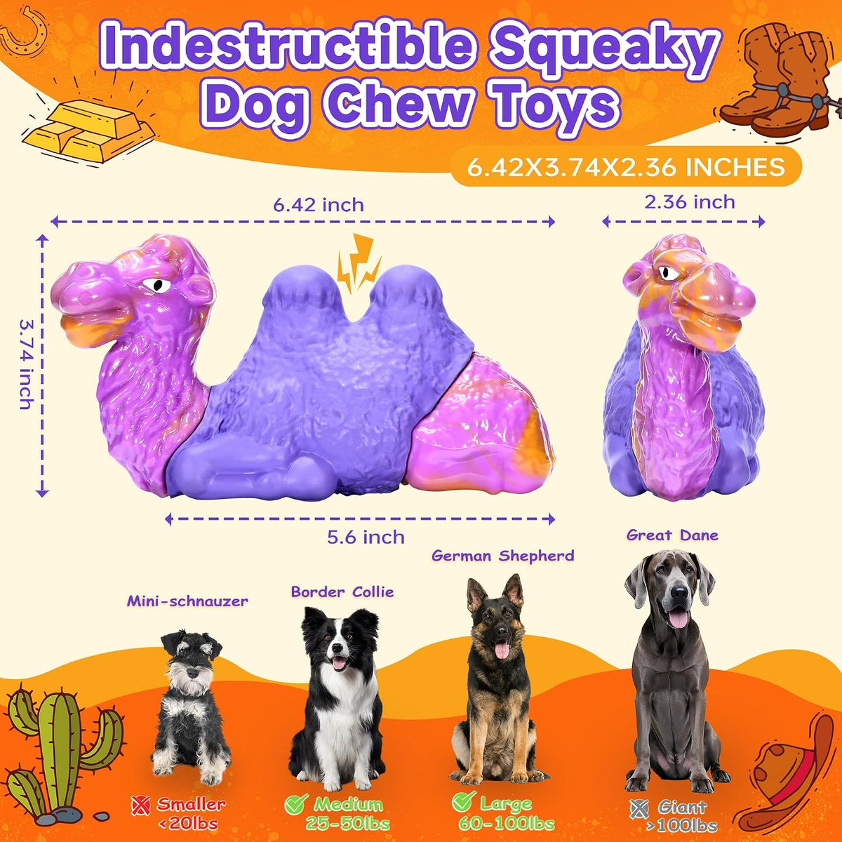 Dog Chew Toys for Aggressive Chewers - Milk Flavor - image 2